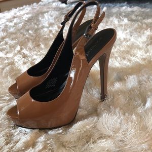 BOUTIQUE 9 Cinnie Slingback Peep Toe Stilettos